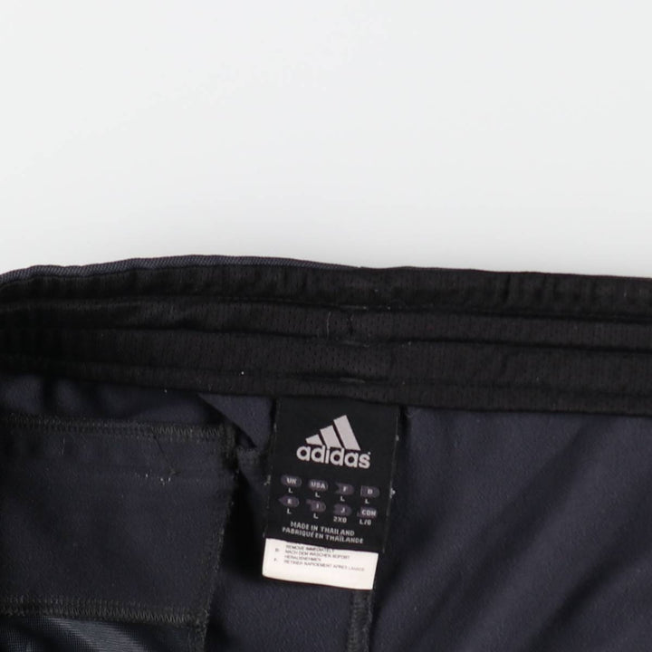 Adidas adidas jersey pants track pants men's size L polyester black type Vintage Second Hand