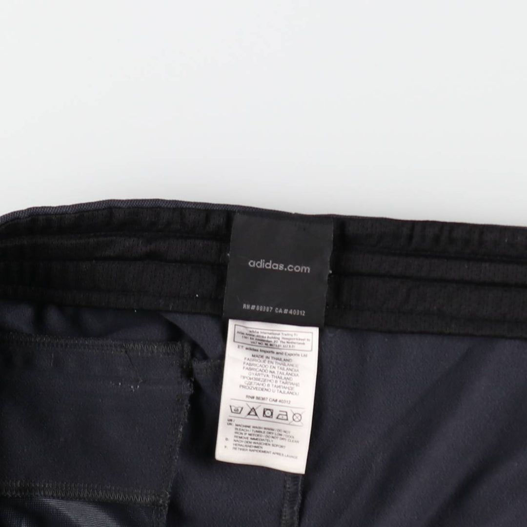 Adidas adidas jersey pants track pants men's size L polyester black type Vintage Second Hand
