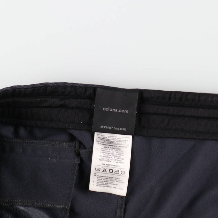 Adidas adidas jersey pants track pants men's size L polyester black type Vintage Second Hand