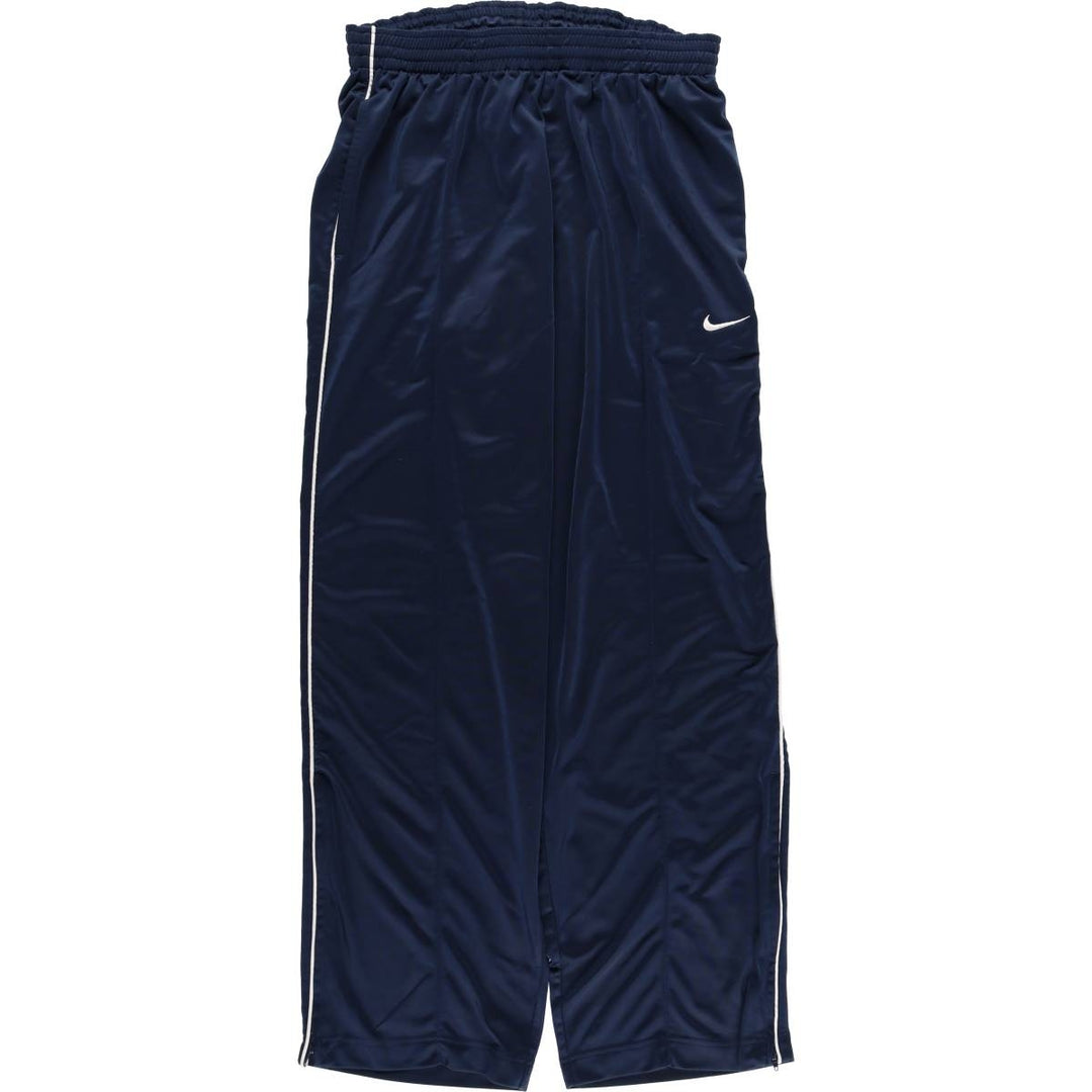 2000'S Nike Track Pants, Men's Size L polyester navy blue type Vintage Second Hand