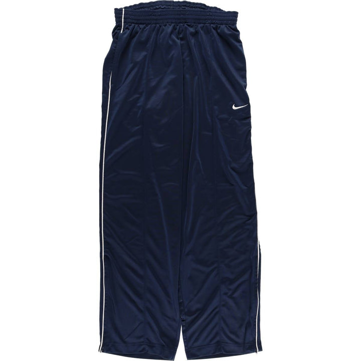 2000'S Nike Track Pants, Men's Size L polyester navy blue type Vintage Second Hand