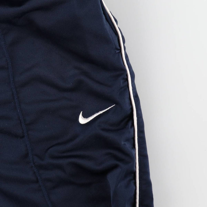 2000'S Nike Track Pants, Men's Size L polyester navy blue type Vintage Second Hand