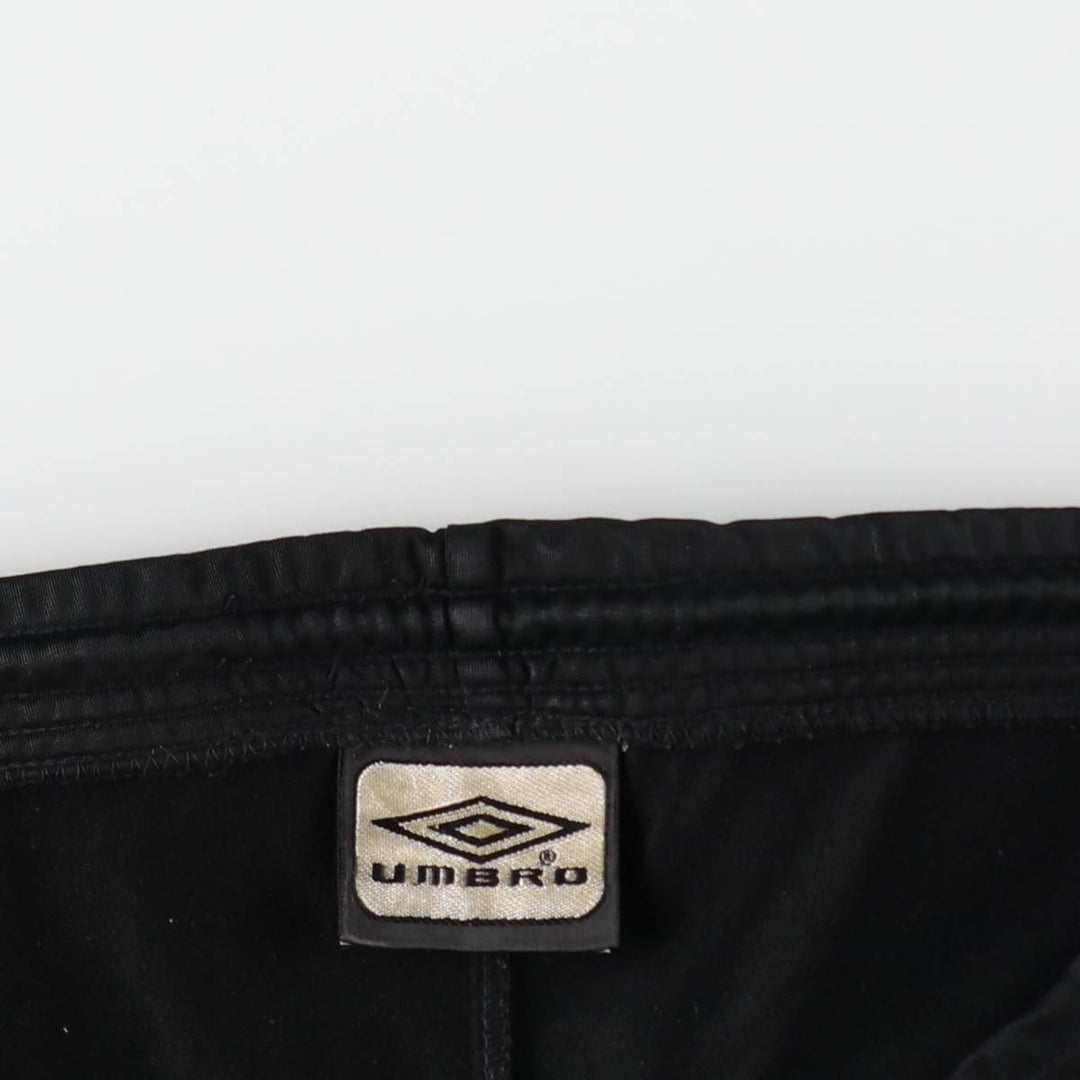 Umbro Track Pants (Men's Size L) polyester black type Vintage Second Hand