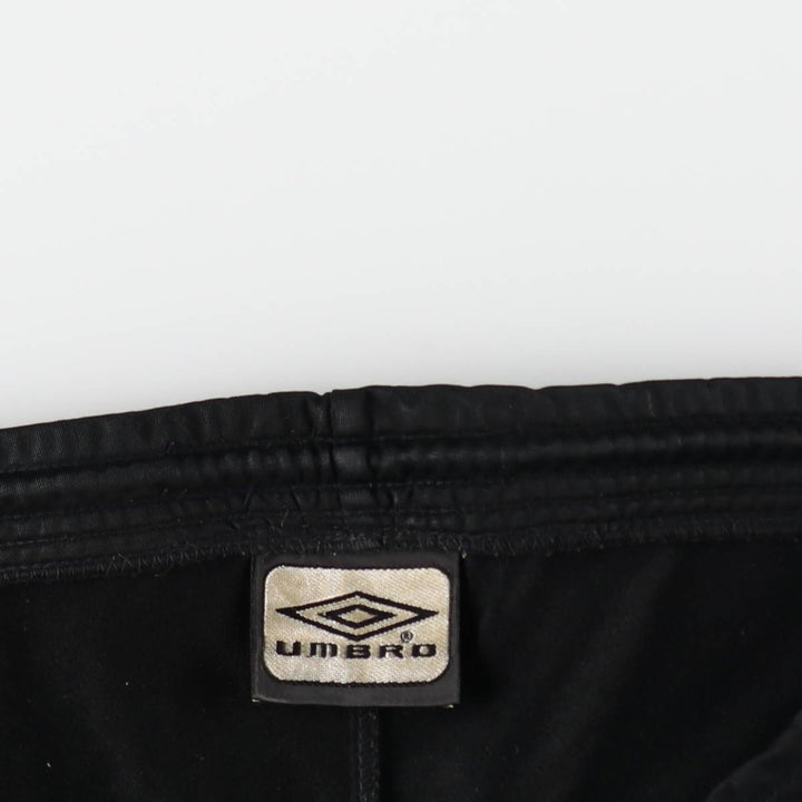 Umbro Track Pants (Men's Size L) polyester black type Vintage Second Hand