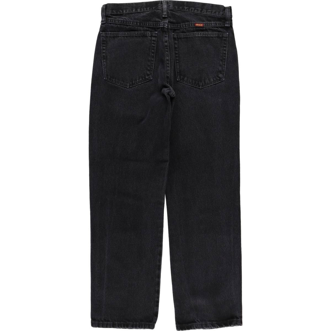 RUSTLER Black Denim Tapered Denim Pants, Men's Size W32 cotton black type Vintage Second Hand
