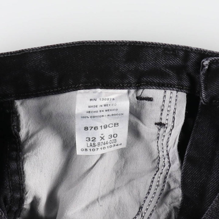 RUSTLER Black Denim Tapered Denim Pants, Men's Size W32 cotton black type Vintage Second Hand
