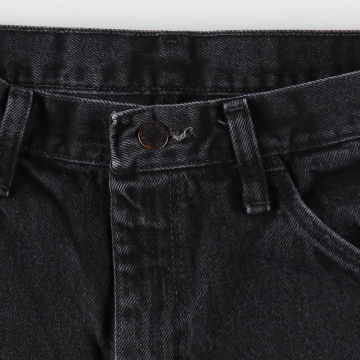 RUSTLER Black Denim Tapered Denim Pants, Men's Size W32 cotton black type Vintage Second Hand
