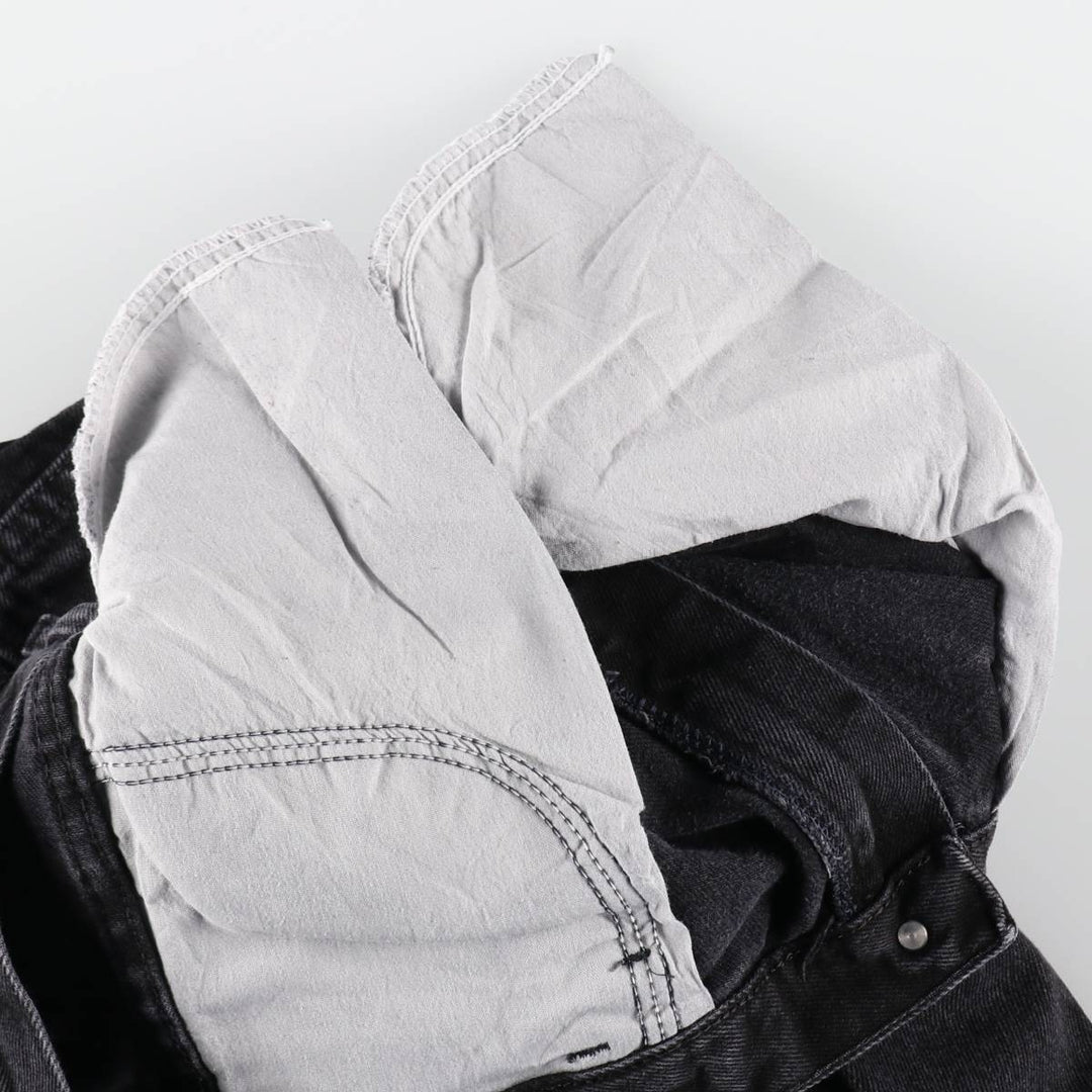 RUSTLER Black Denim Tapered Denim Pants, Men's Size W32 cotton black type Vintage Second Hand
