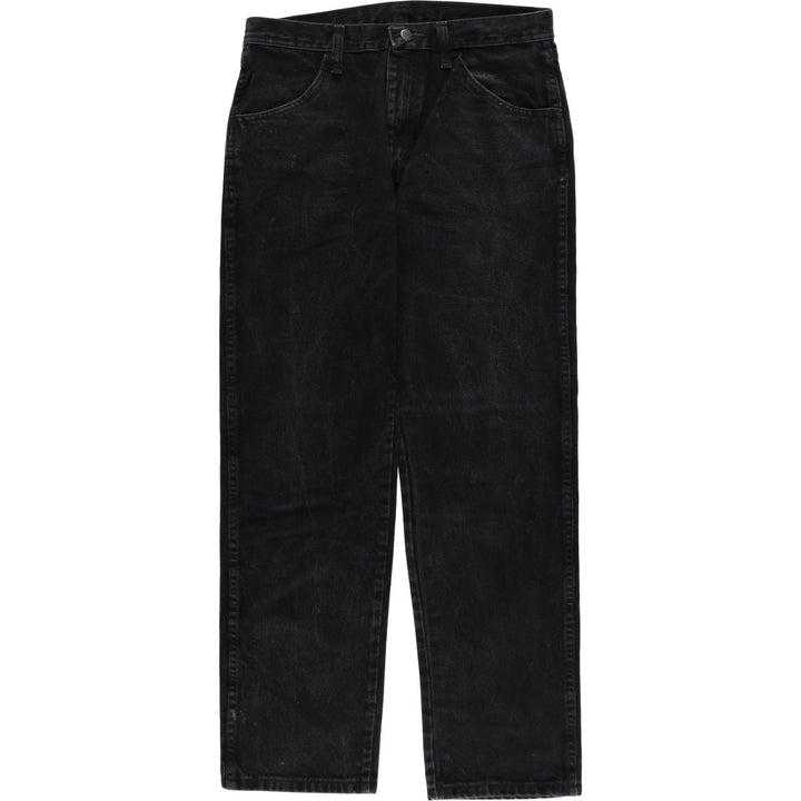RUSTLER Black Denim Tapered Denim Pants, Men's Size W32 cotton black type Vintage Second Hand