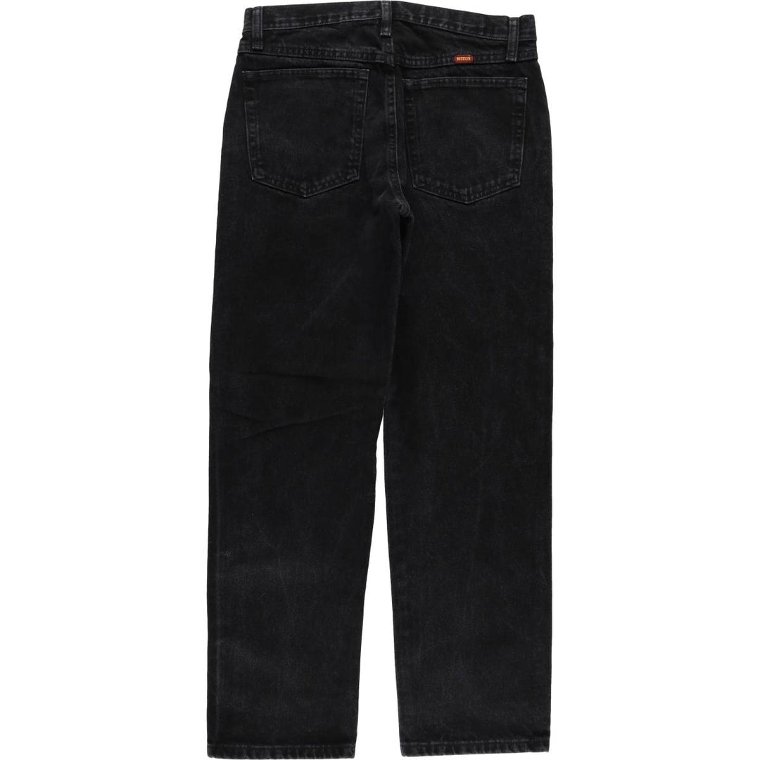 RUSTLER Black Denim Tapered Denim Pants, Men's Size W32 cotton black type Vintage Second Hand