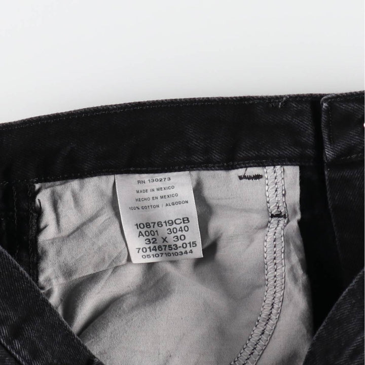 RUSTLER Black Denim Tapered Denim Pants, Men's Size W32 cotton black type Vintage Second Hand