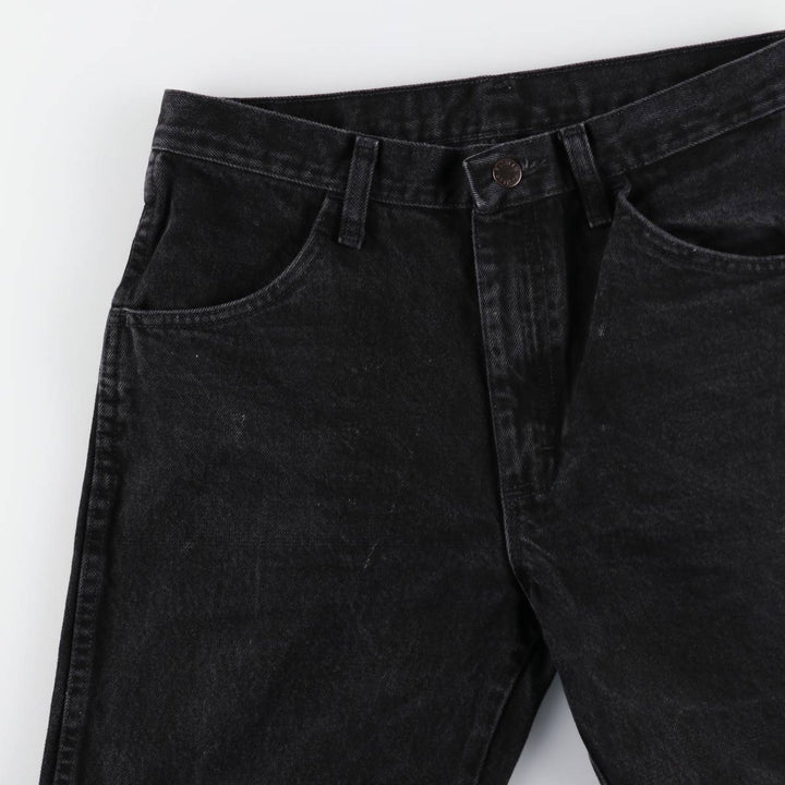RUSTLER Black Denim Tapered Denim Pants, Men's Size W32 cotton black type Vintage Second Hand