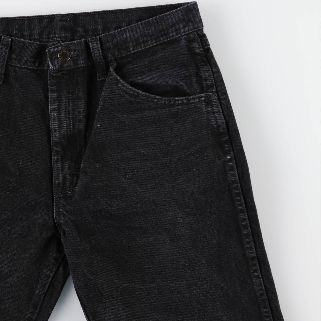 RUSTLER Black Denim Tapered Denim Pants, Men's Size W32 cotton black type Vintage Second Hand