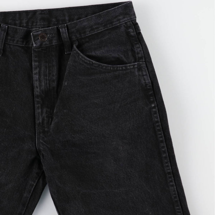RUSTLER Black Denim Tapered Denim Pants, Men's Size W32 cotton black type Vintage Second Hand