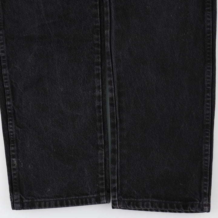 RUSTLER Black Denim Tapered Denim Pants, Men's Size W32 cotton black type Vintage Second Hand