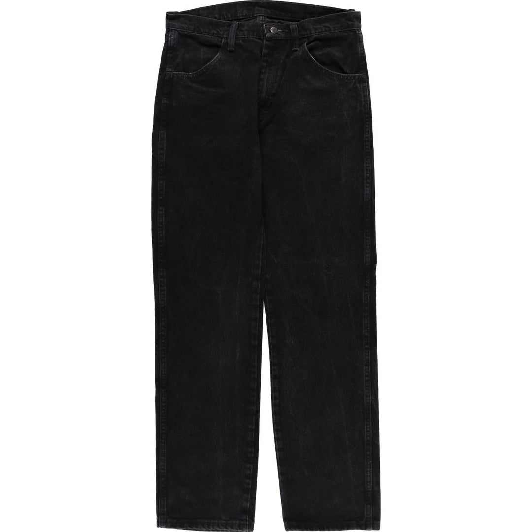 Rustler Black Denim Straight Denim Pants for Men, W32 equivalent cotton black type Vintage Second Hand