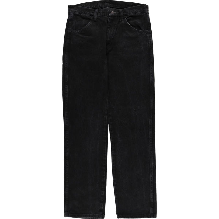 Rustler Black Denim Straight Denim Pants for Men, W32 equivalent cotton black type Vintage Second Hand