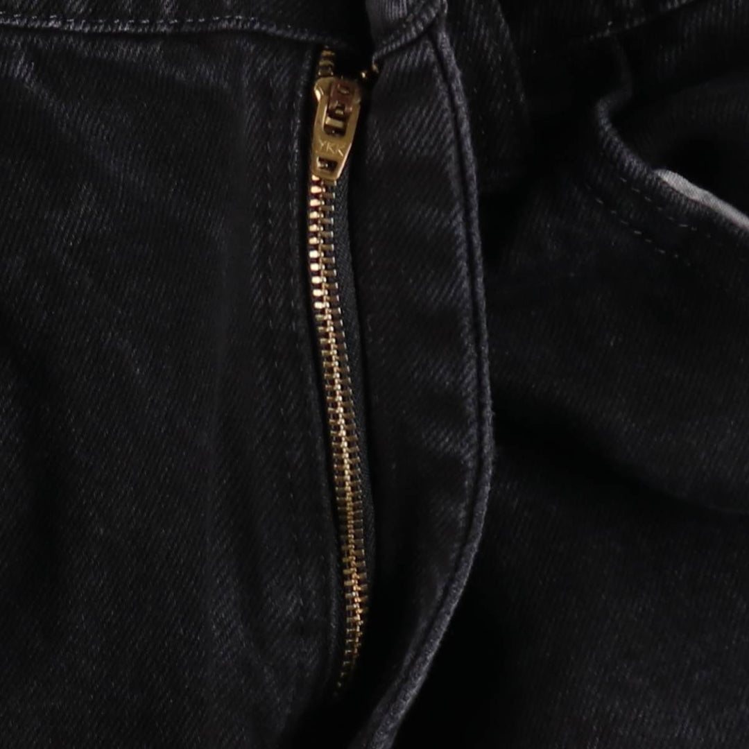 Rustler Black Denim Straight Denim Pants for Men, W32 equivalent cotton black type Vintage Second Hand