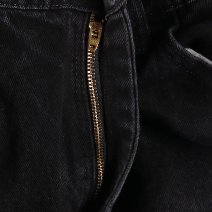 Rustler Black Denim Straight Denim Pants for Men, W32 equivalent cotton black type Vintage Second Hand
