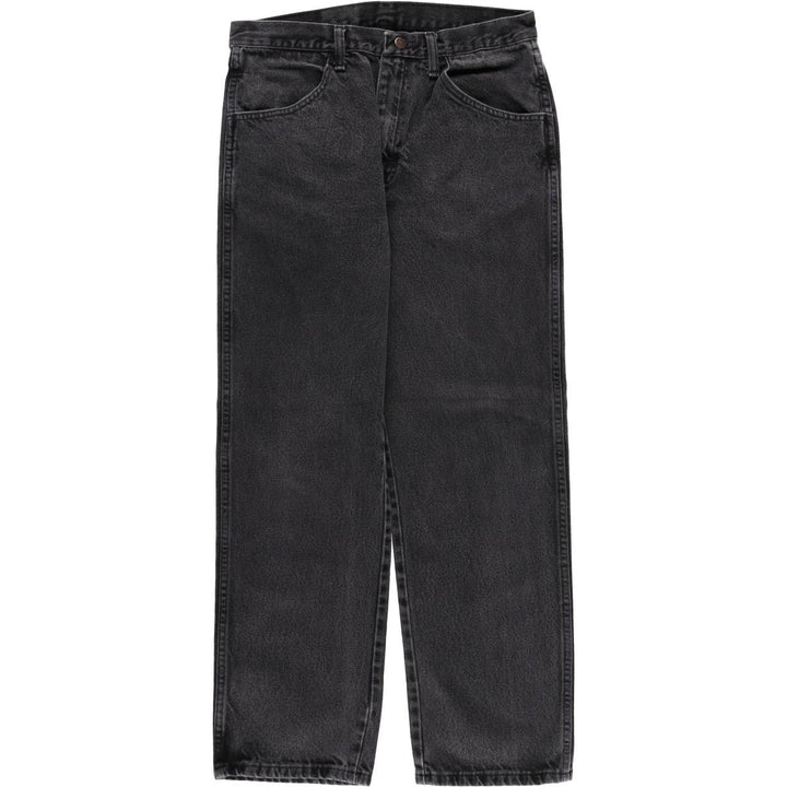 Rustler Black Denim Straight Denim Pants for Men, W32 equivalent cotton black type Vintage Second Hand