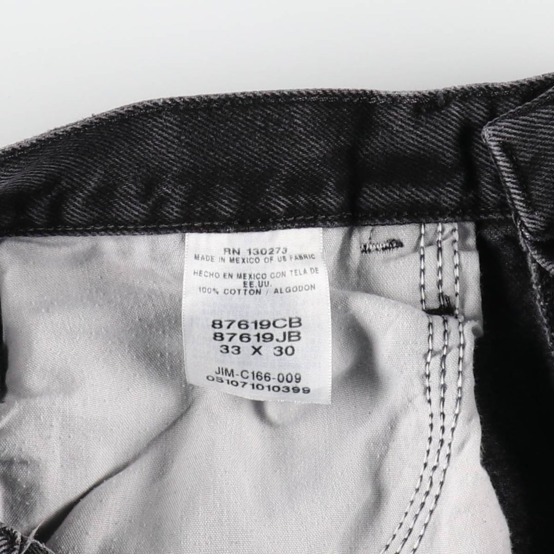 Rustler Black Denim Straight Denim Pants for Men, W32 equivalent cotton black type Vintage Second Hand