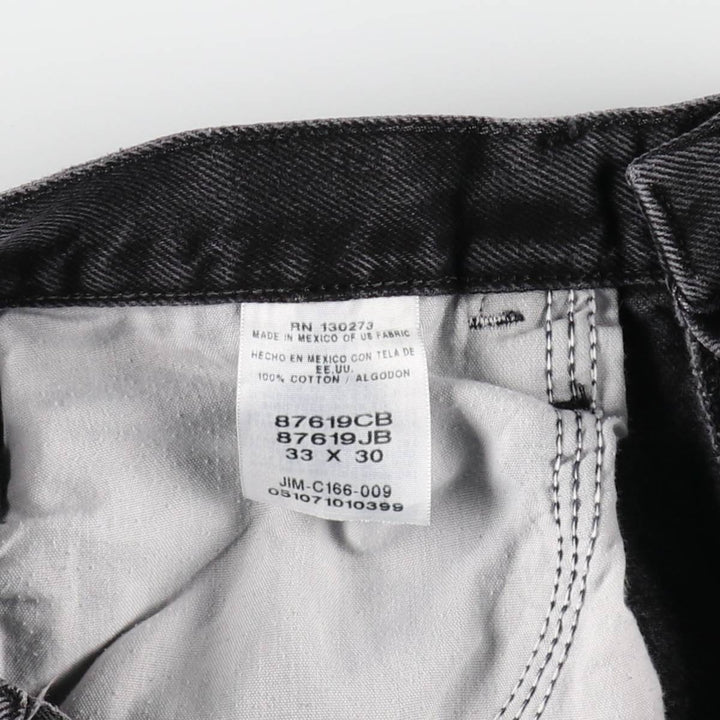 Rustler Black Denim Straight Denim Pants for Men, W32 equivalent cotton black type Vintage Second Hand
