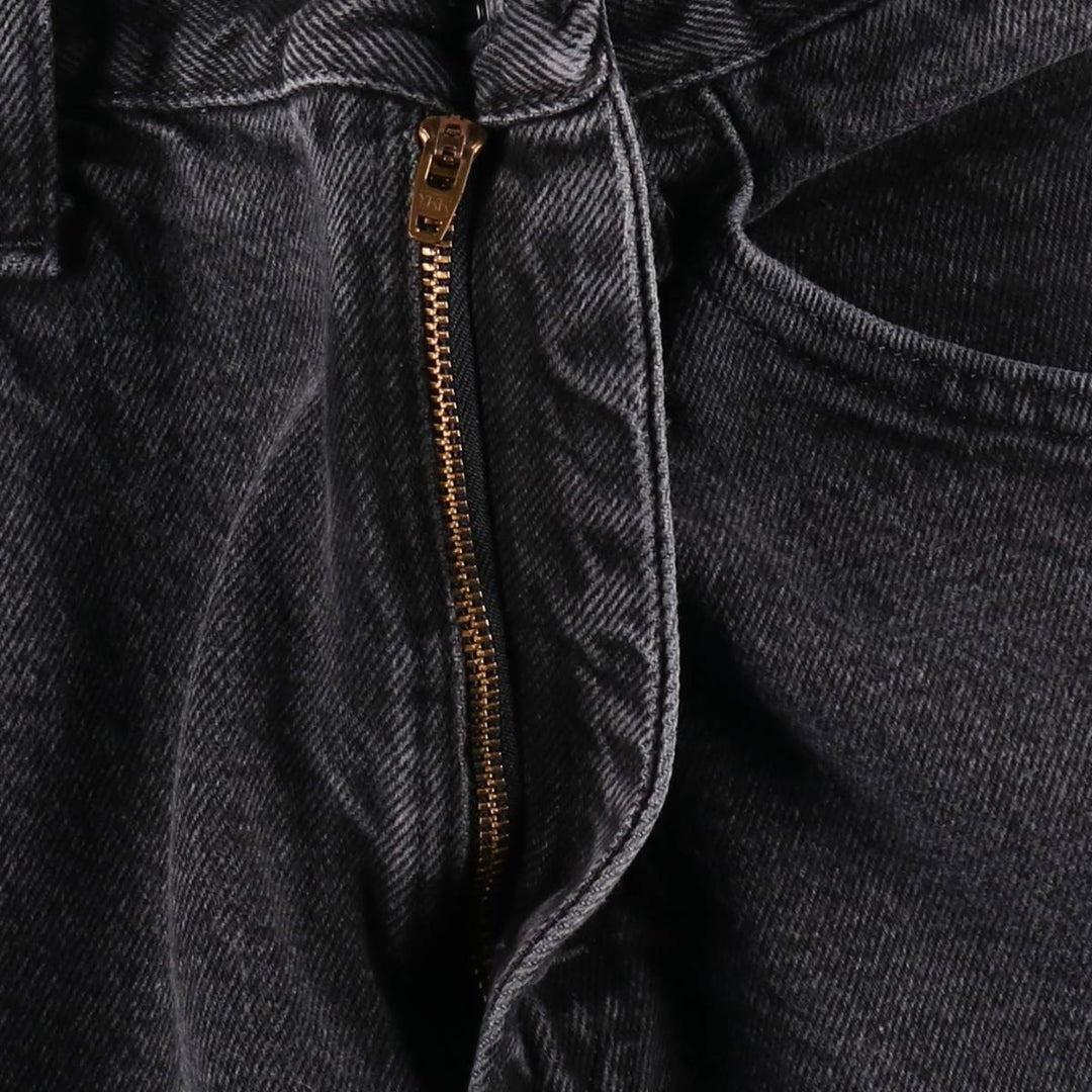 Rustler Black Denim Straight Denim Pants for Men, W32 equivalent cotton black type Vintage Second Hand