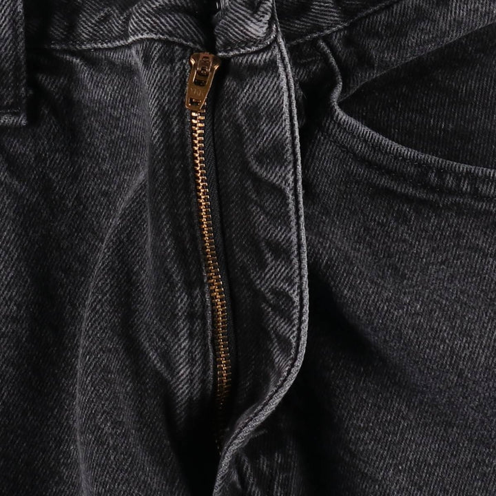Rustler Black Denim Straight Denim Pants for Men, W32 equivalent cotton black type Vintage Second Hand