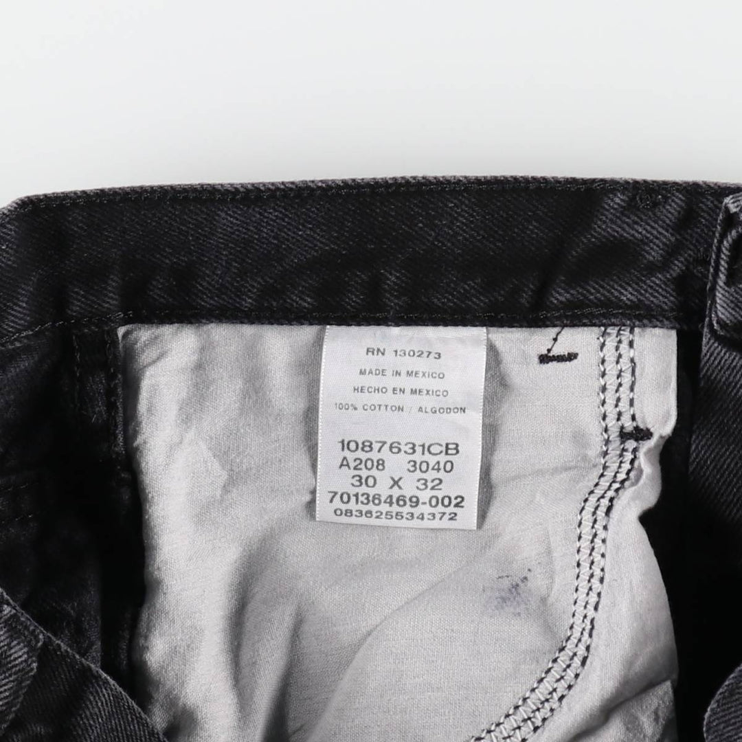 Rustler Black Denim Straight Denim Pants for Men, W30 equivalent cotton black type Vintage Second Hand