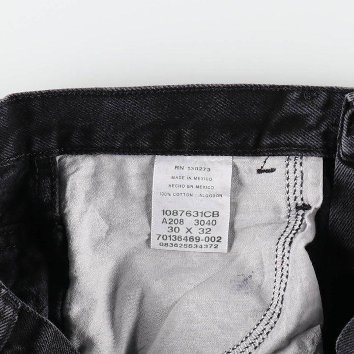 Rustler Black Denim Straight Denim Pants for Men, W30 equivalent cotton black type Vintage Second Hand