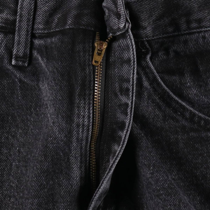 Rustler Black Denim Straight Denim Pants for Men, W30 equivalent cotton black type Vintage Second Hand