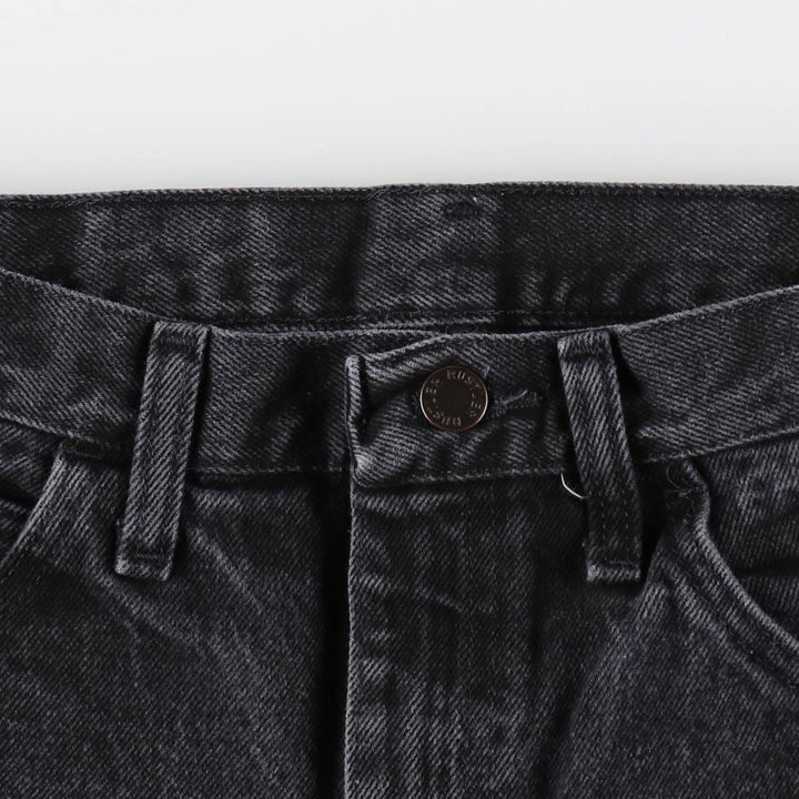 Rustler Black Denim Straight Denim Pants for Men, W30 equivalent cotton black type Vintage Second Hand