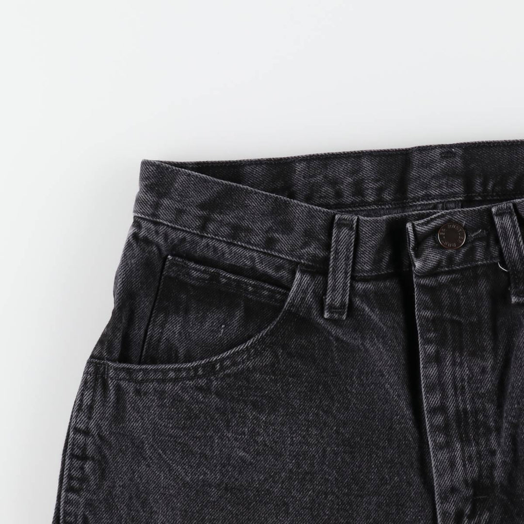 Rustler Black Denim Straight Denim Pants for Men, W30 equivalent cotton black type Vintage Second Hand