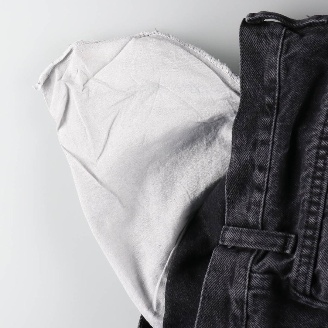 Rustler Black Denim Straight Denim Pants for Men, W30 equivalent cotton black type Vintage Second Hand