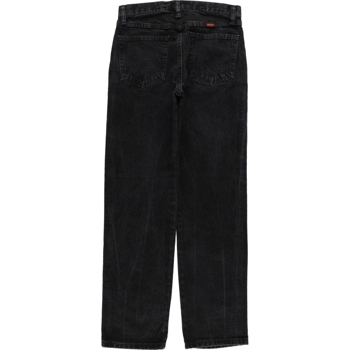 Rustler Black Denim Straight Denim Pants for Men, W30 equivalent cotton black type Vintage Second Hand