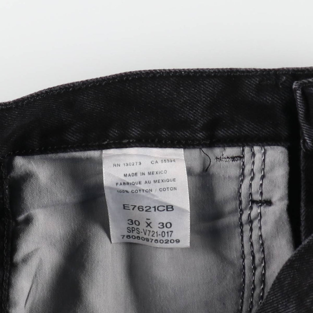 Rustler Black Denim Straight Denim Pants for Men, W30 equivalent cotton black type Vintage Second Hand