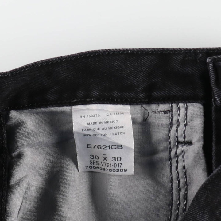 Rustler Black Denim Straight Denim Pants for Men, W30 equivalent cotton black type Vintage Second Hand