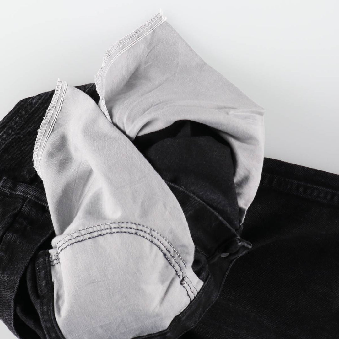 Rustler Black Denim Straight Denim Pants for Men, W30 equivalent cotton black type Vintage Second Hand