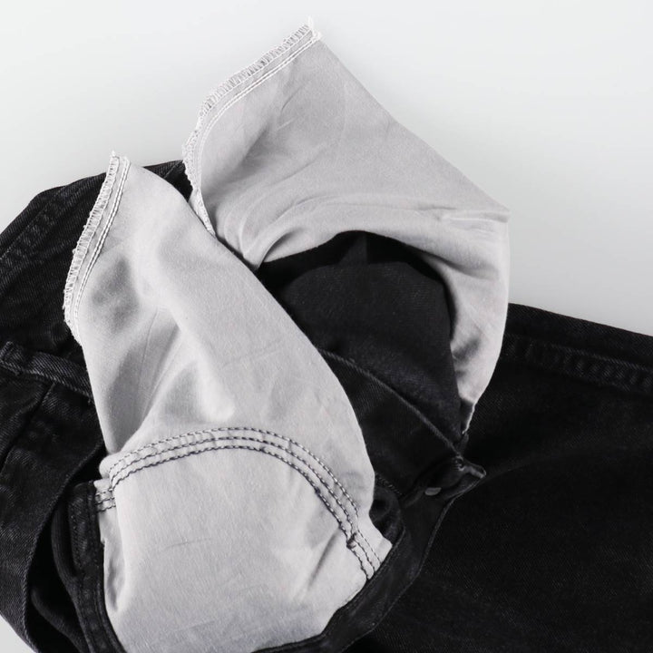 Rustler Black Denim Straight Denim Pants for Men, W30 equivalent cotton black type Vintage Second Hand