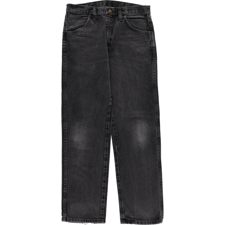 Rustler Black Denim Straight Denim Pants for Men, W32 equivalent cotton black type Vintage Second Hand