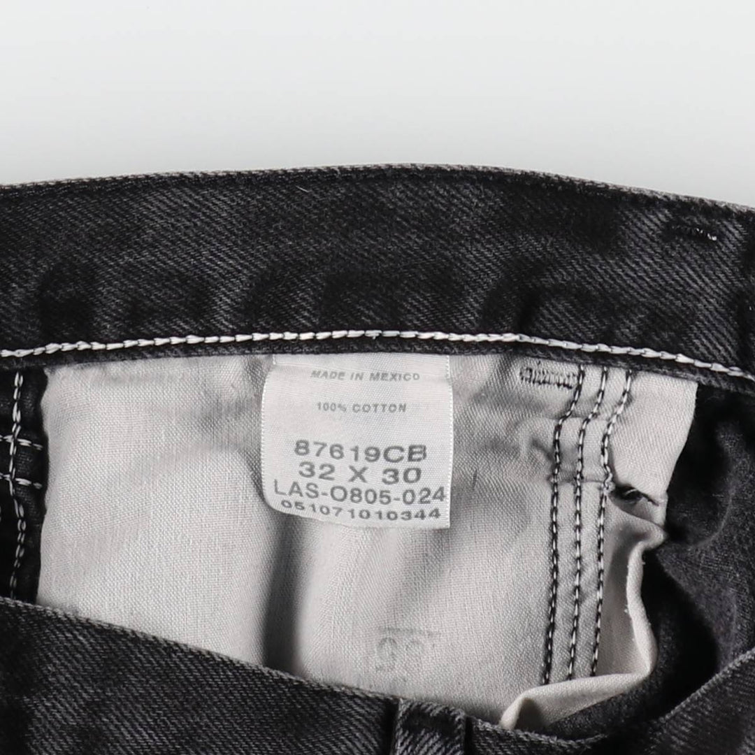 Rustler Black Denim Straight Denim Pants for Men, W32 equivalent cotton black type Vintage Second Hand