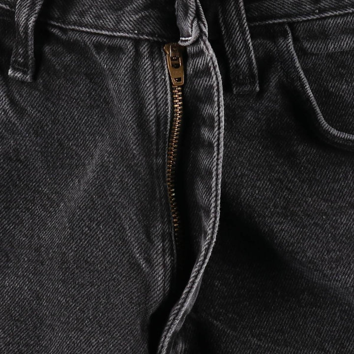 Rustler Black Denim Straight Denim Pants for Men, W32 equivalent cotton black type Vintage Second Hand