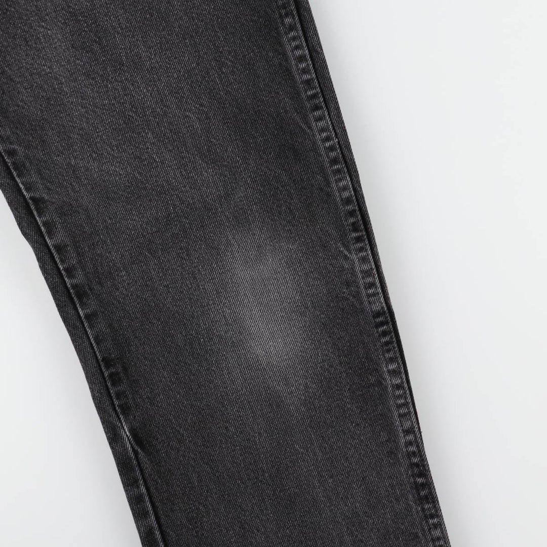 Rustler Black Denim Straight Denim Pants for Men, W32 equivalent cotton black type Vintage Second Hand