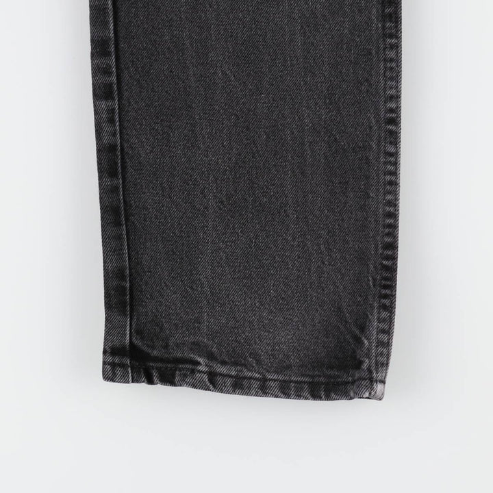 Rustler Black Denim Straight Denim Pants for Men, W32 equivalent cotton black type Vintage Second Hand