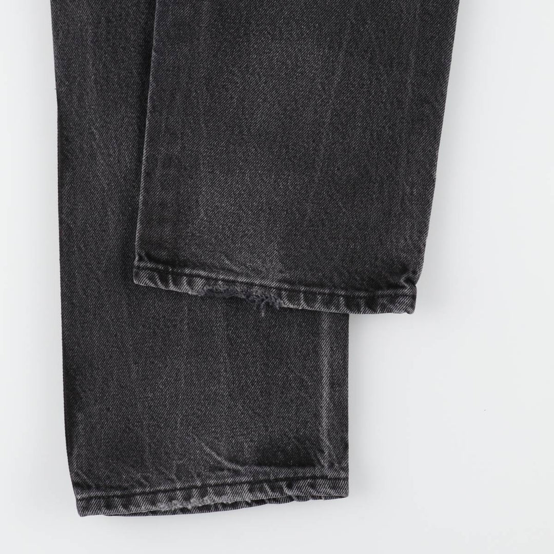 Rustler Black Denim Straight Denim Pants for Men, W32 equivalent cotton black type Vintage Second Hand