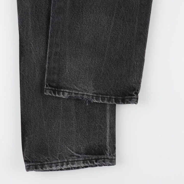 Rustler Black Denim Straight Denim Pants for Men, W32 equivalent cotton black type Vintage Second Hand