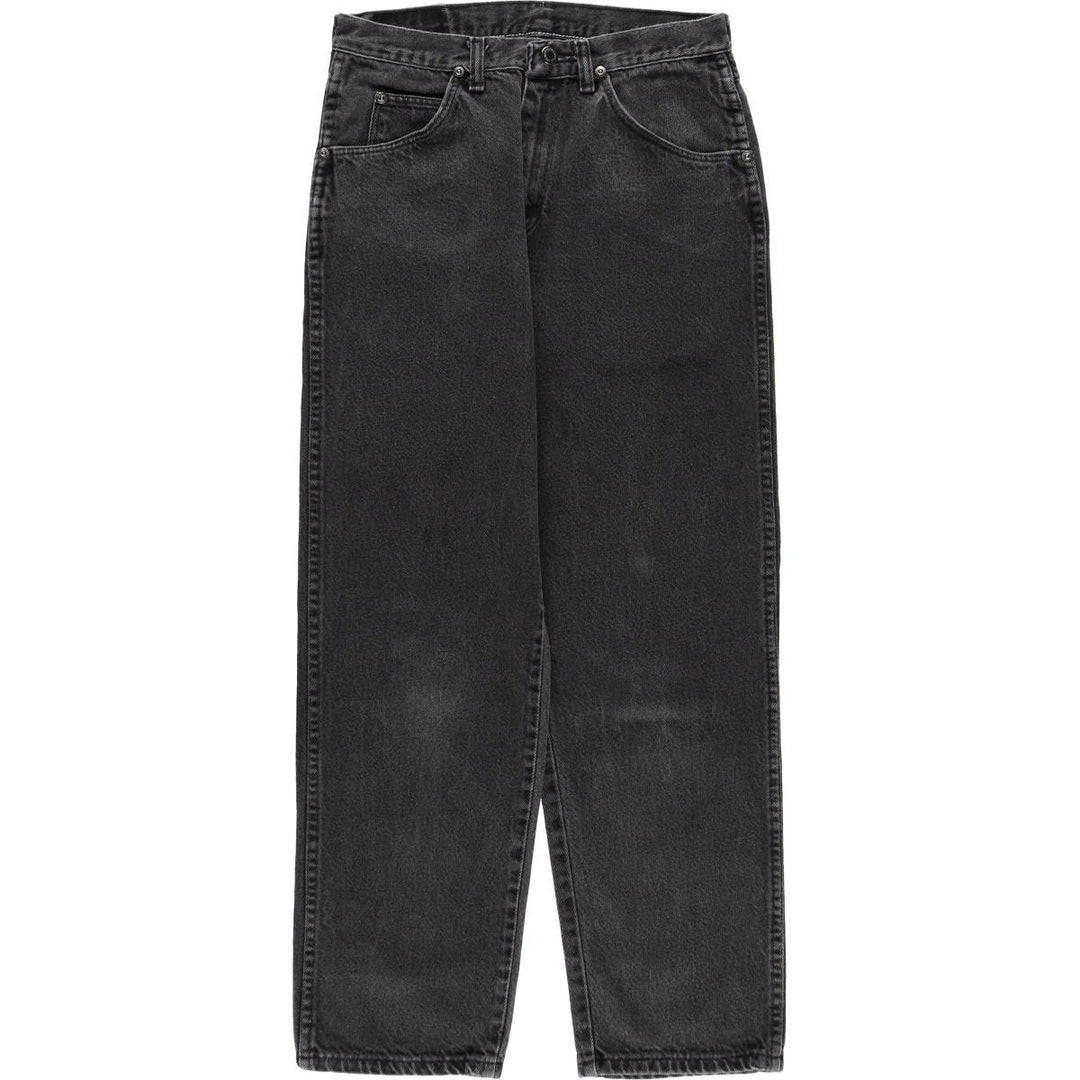 Wrangler Black Denim Tapered Jeans, Men's Size W29 (approx.) cotton black type Vintage Second Hand