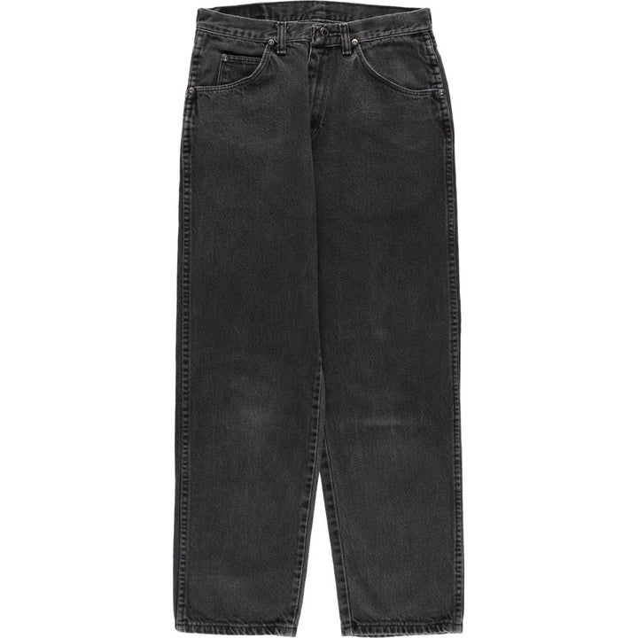 Wrangler Black Denim Tapered Jeans, Men's Size W29 (approx.) cotton black type Vintage Second Hand