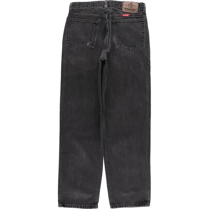 Wrangler Black Denim Tapered Jeans, Men's Size W29 (approx.) cotton black type Vintage Second Hand