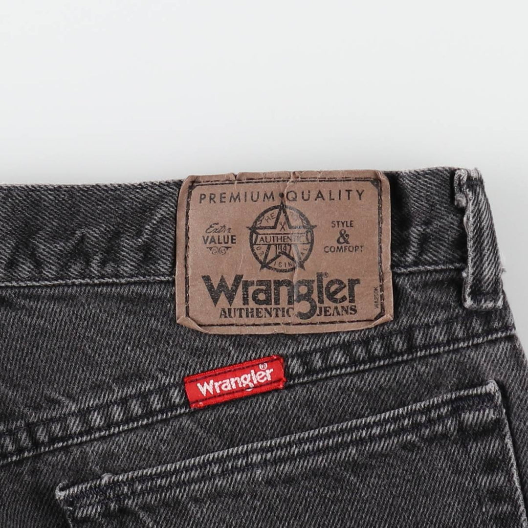Wrangler Black Denim Tapered Jeans, Men's Size W29 (approx.) cotton black type Vintage Second Hand